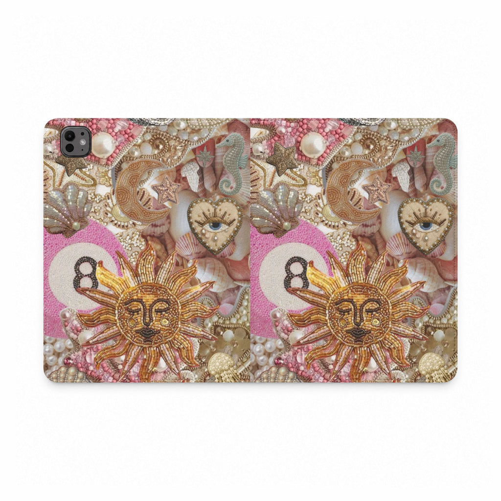 GOLD ROSY MUSE IPAD TABLET FOLIO CASE