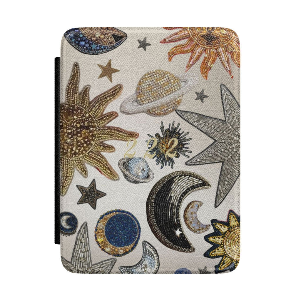 GOLD 222 GALAXY KINDLE CASE HARDCOVER