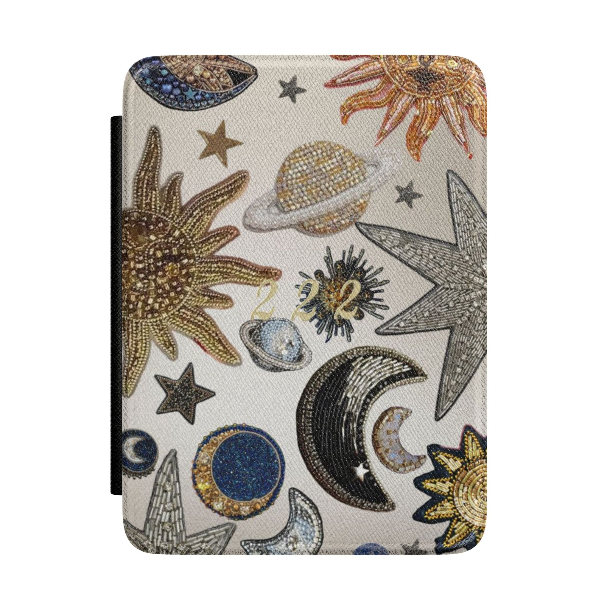 GOLD 222 GALAXY KINDLE CASE HARDCOVER