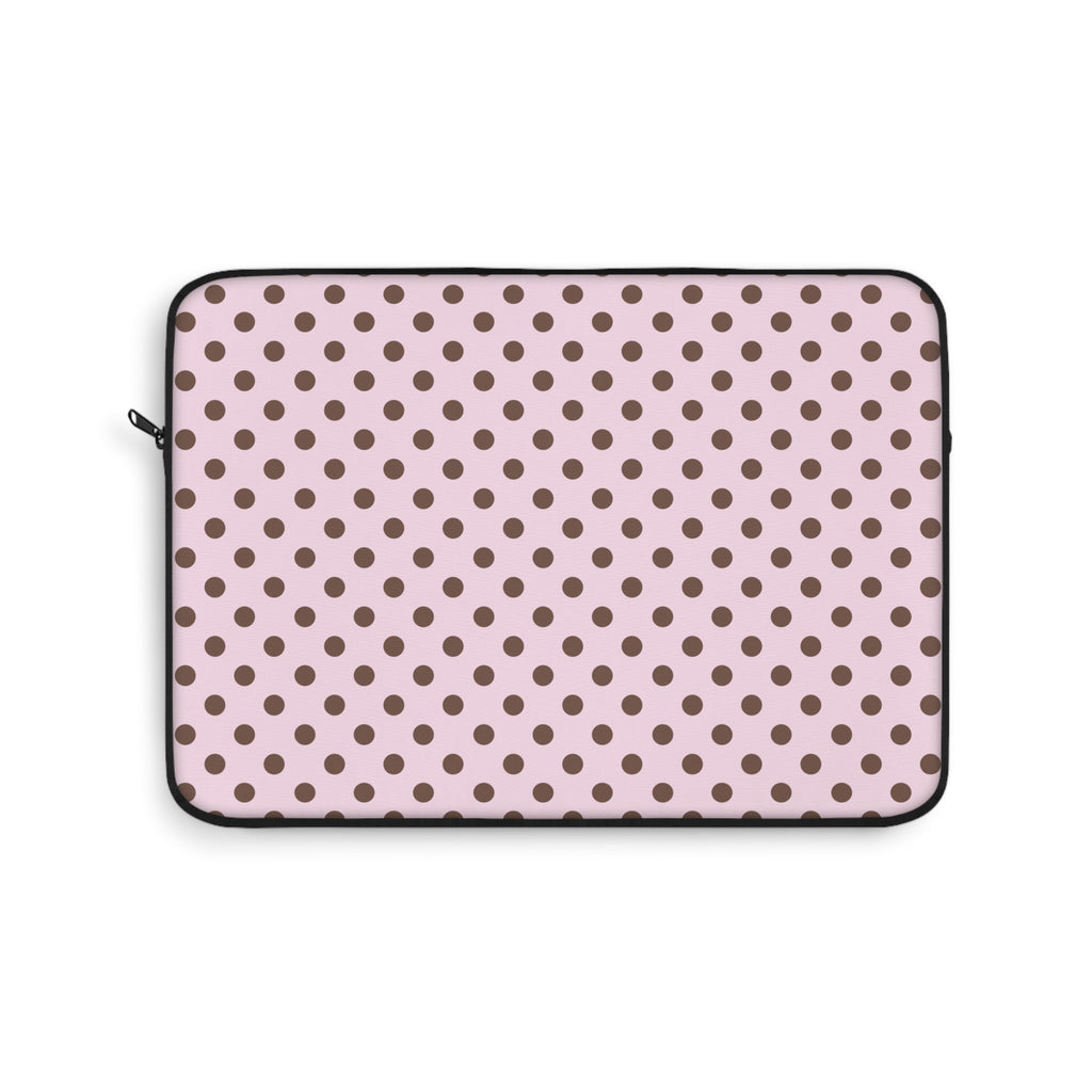 SWEET COCOA POLKA DOTS NEOPRENE KINDLE IPAD & LAPTOP SLEEVE
