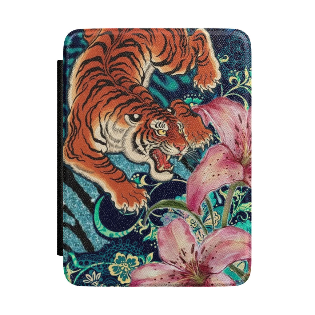 NAVY REVERIE TIGER KINDLE CASE HARDCOVER