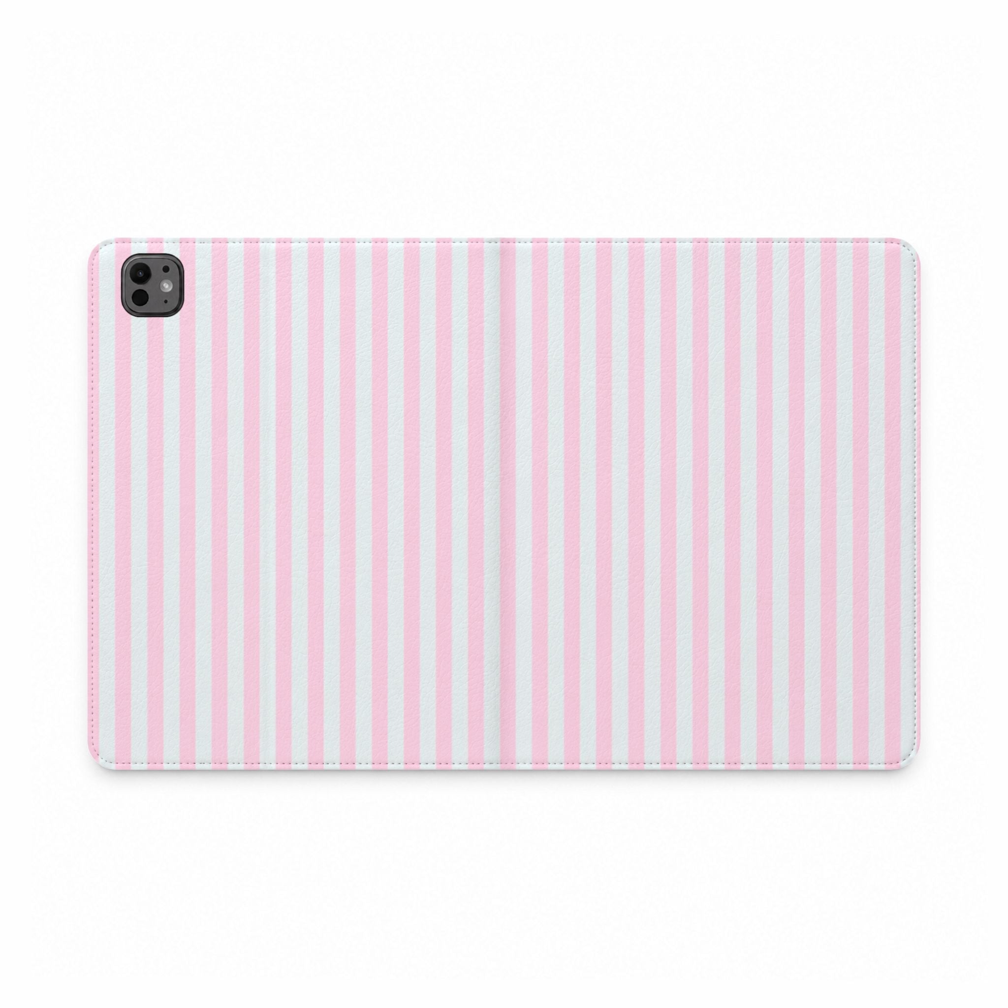 PINK CANDY SHOP STRIPED IPAD TABLET FOLIO CASE