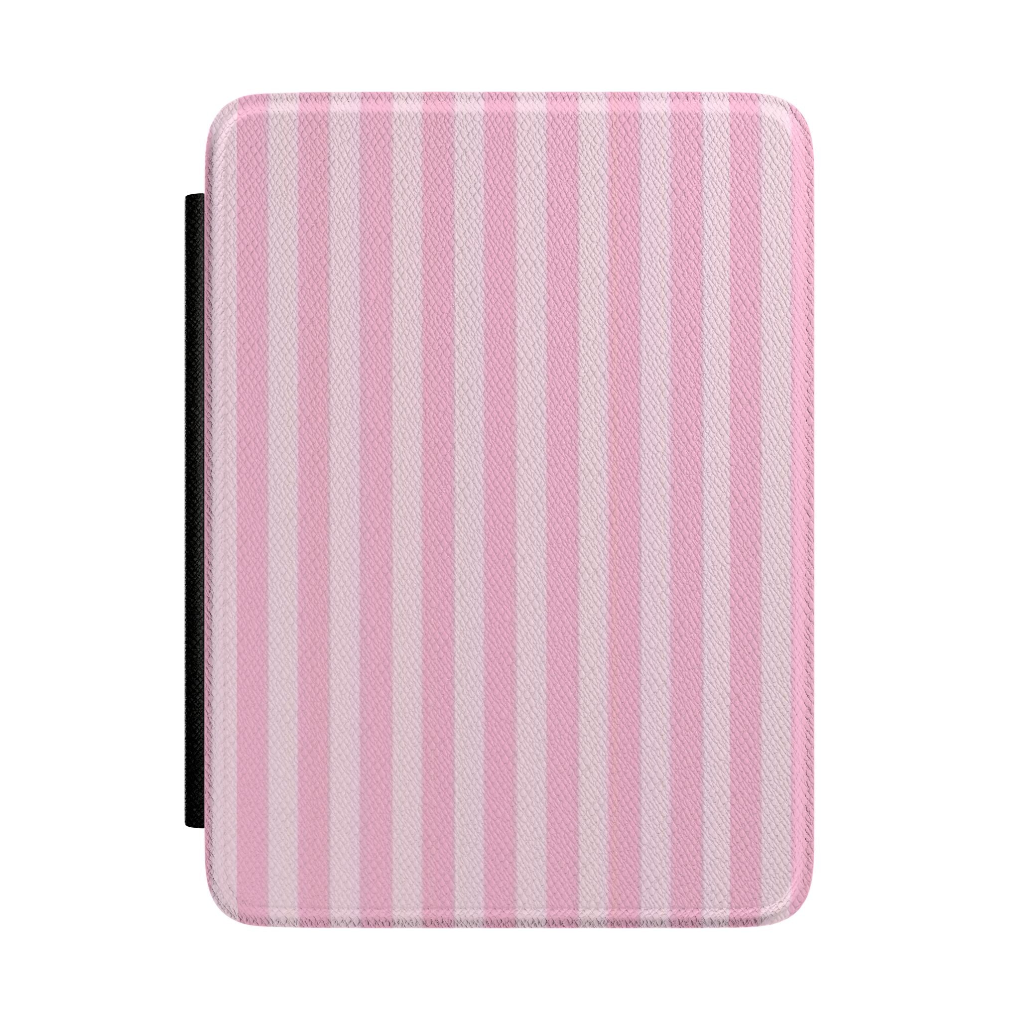 PINK MARSHMALLOW STRIPED KINDLE CASE HARDCOVER