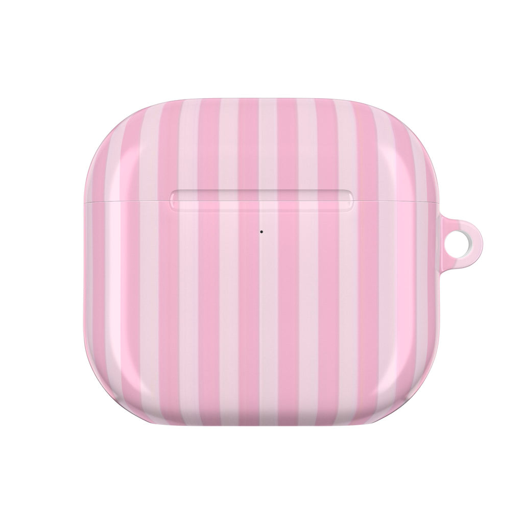 PINK MARSHMALLOW STRIPED AIRPOD CASE