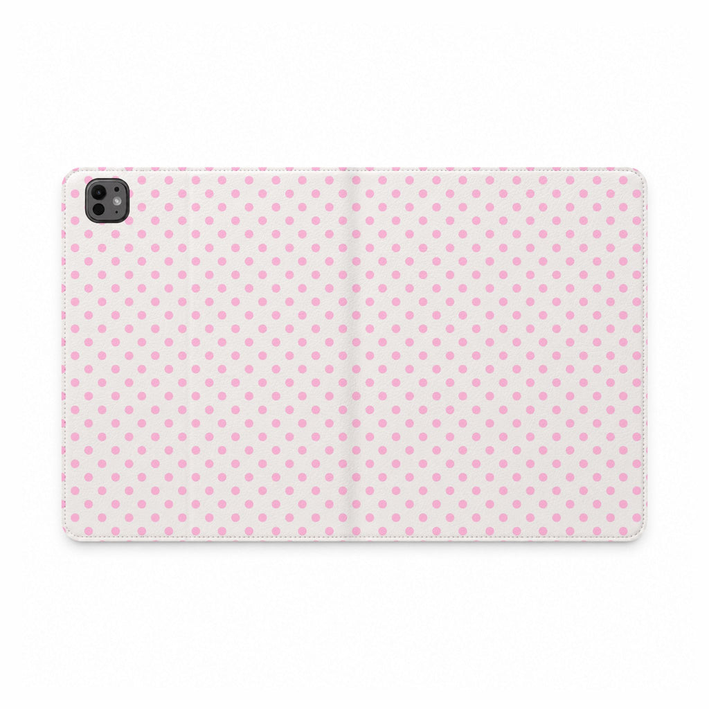 DOLLY PINK POLKA DOTS IPAD TABLET FOLIO CASE
