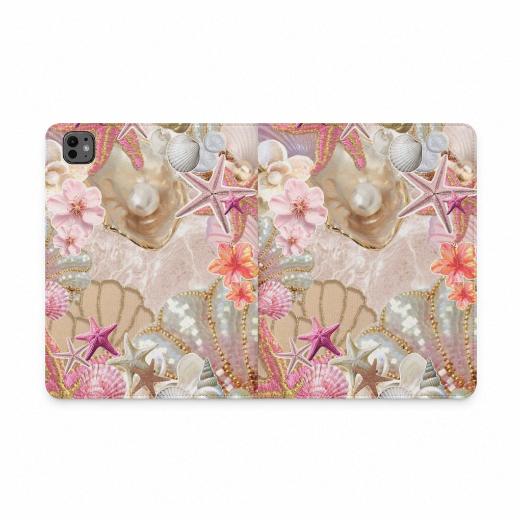 PINK DREAM PEARL HAZE IPAD TABLET FOLIO CASE