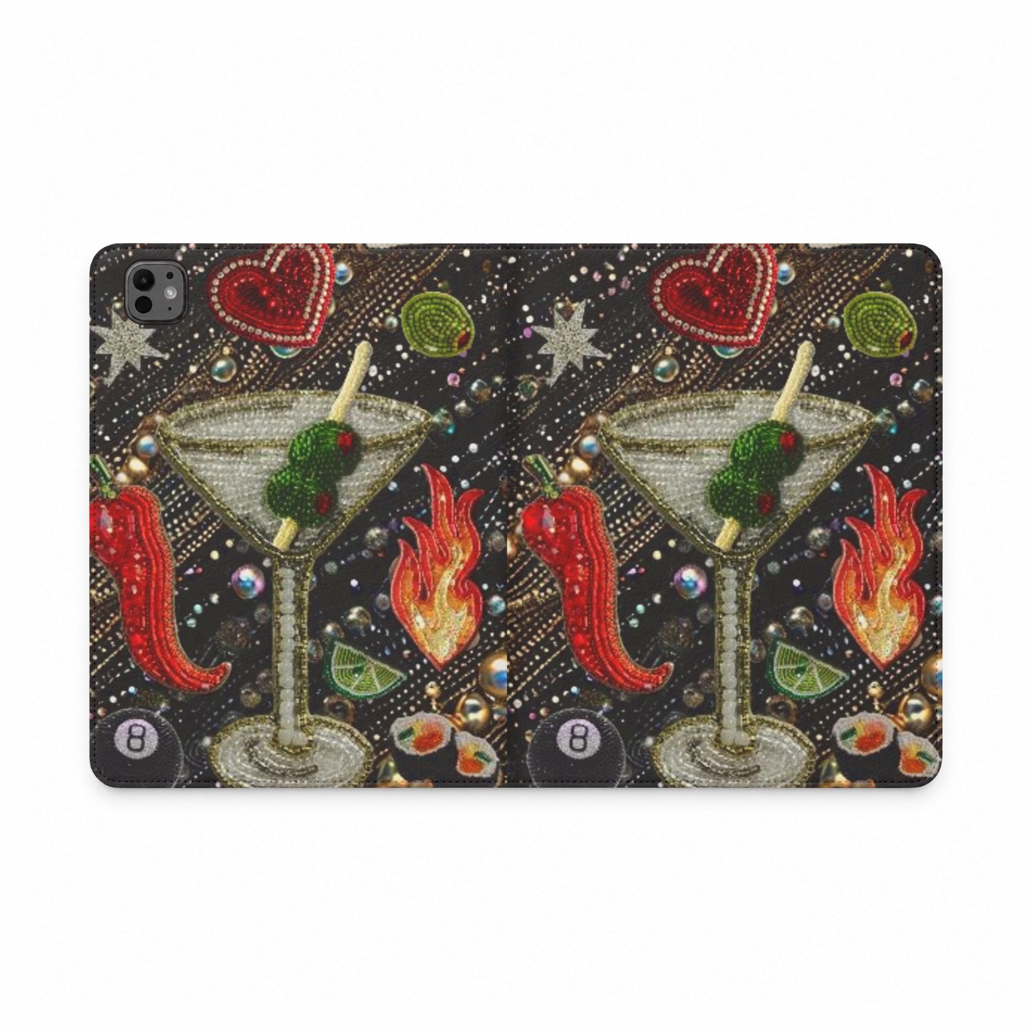 MARTINI O'CLOCK IPAD TABLET FOLIO CASE