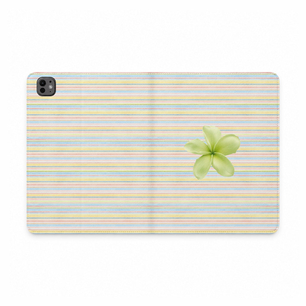 SUNWASHED STRIPES HIBISCUS IPAD TABLET FOLIO CASE