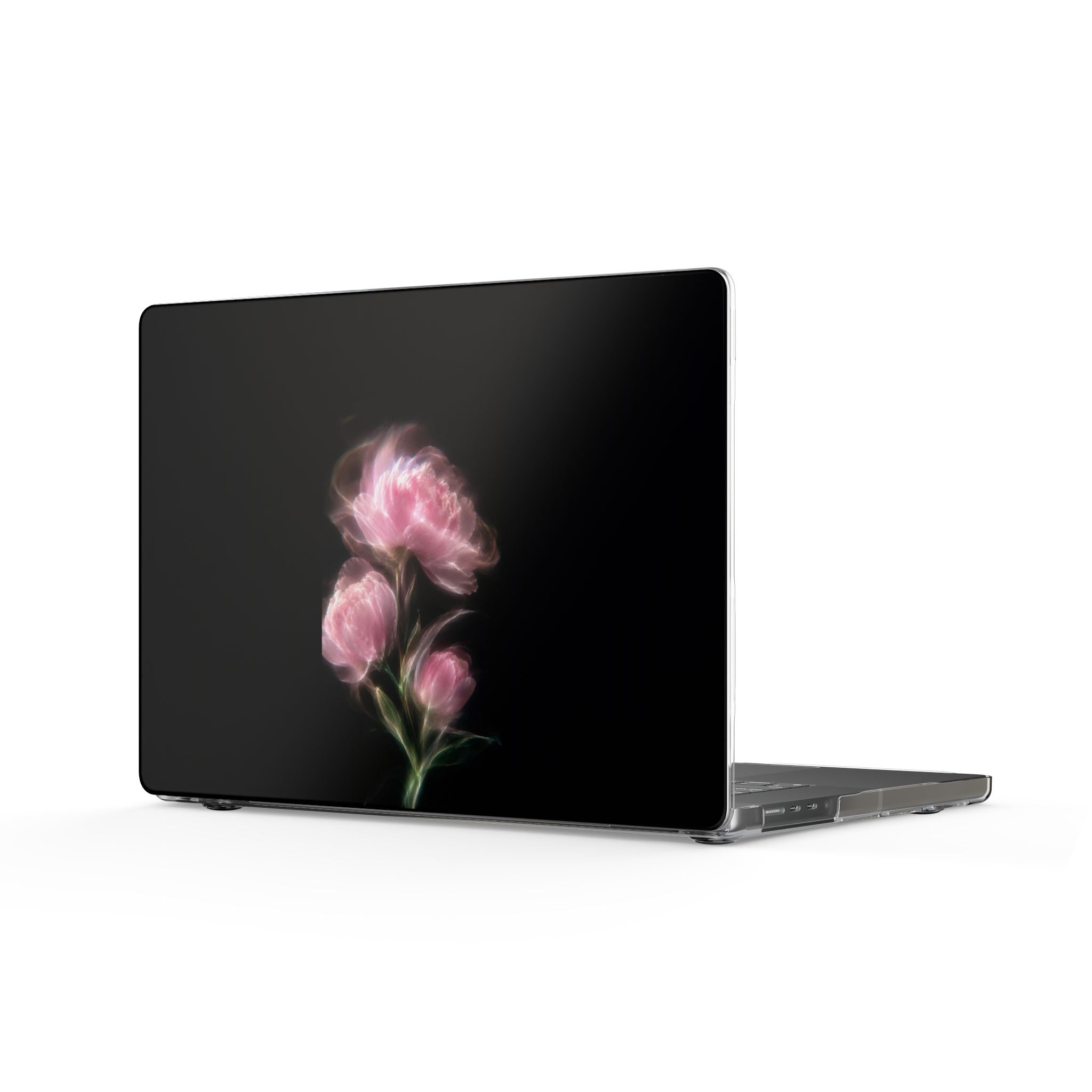 GLOWING PINK ORCHIDS MACBOOK COVERS