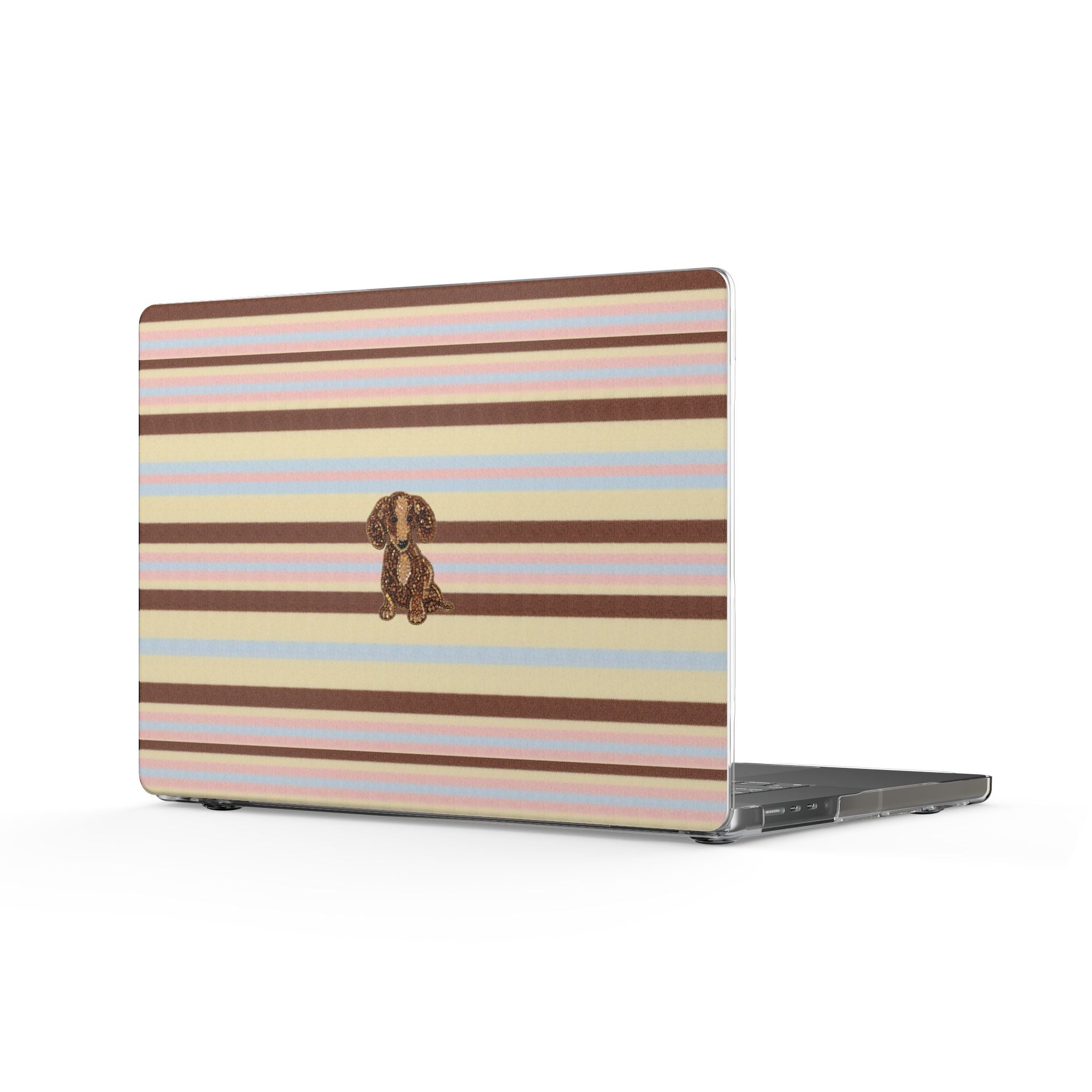BUTTERSCOTCH STRIPES DACHSHUND PUPPY MACBOOK COVERS