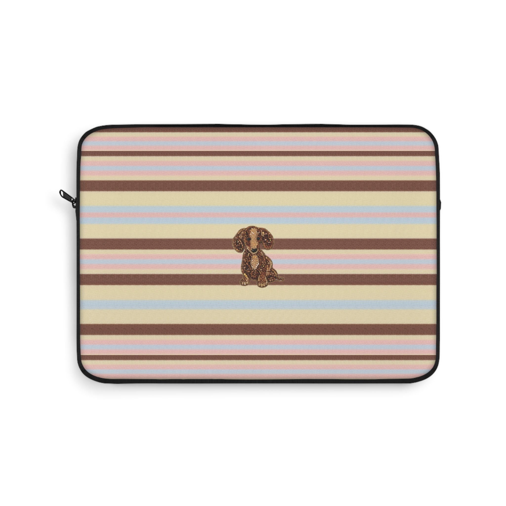 BUTTERSCOTCH STRIPES DACHSHUND PUPPY KINDLE IPAD & LAPTOP SLEEVE