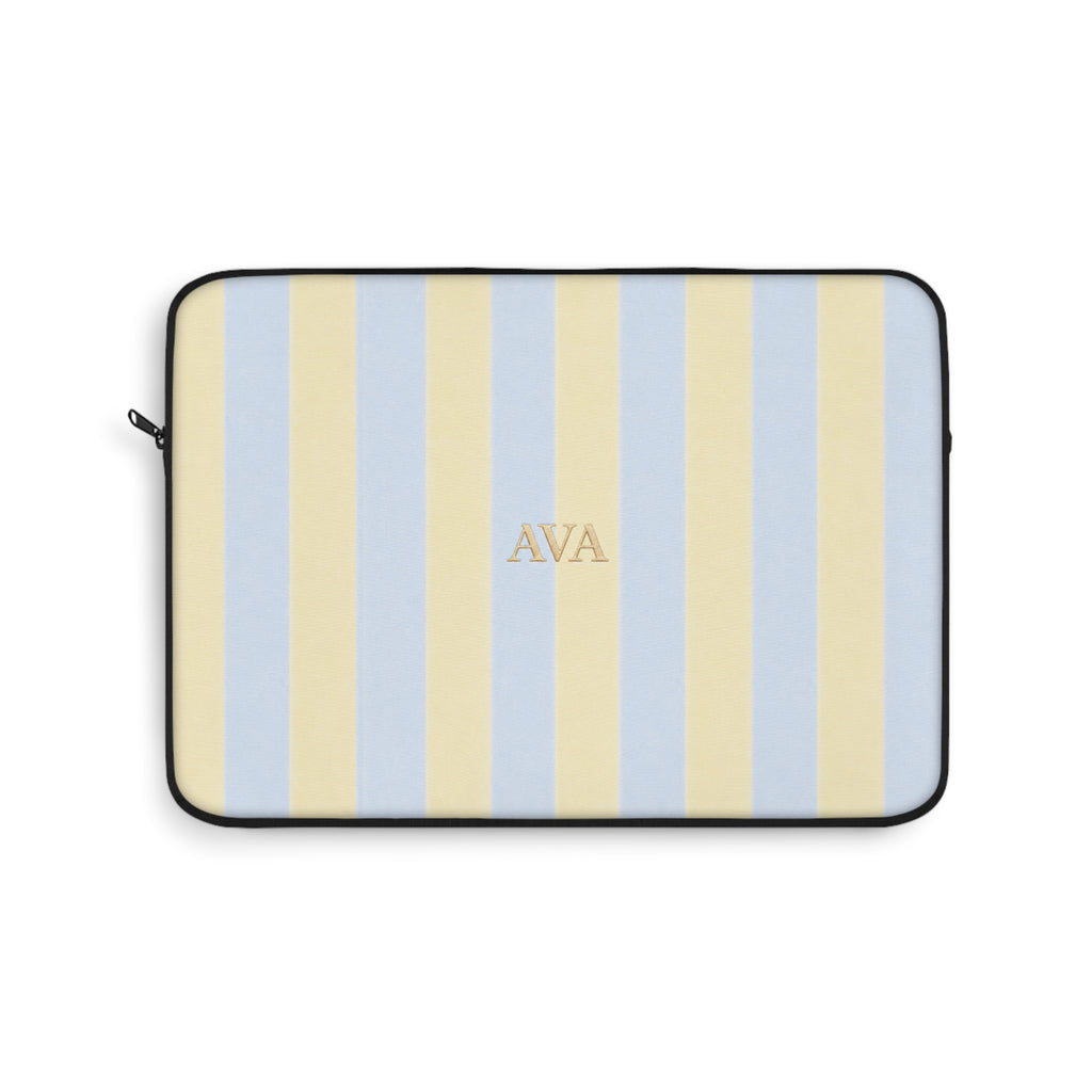 PERSONALIZED NAME CUSTOM SUMMER STRIPES KINDLE IPAD & LAPTOP SLEEVE