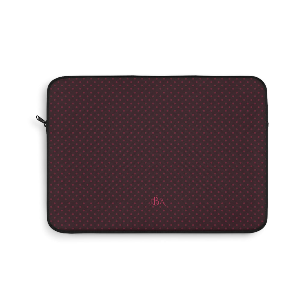 PERSONALIZED NAME CUSTOM PLUM POLKA DOTS KINDLE IPAD & LAPTOP SLEEVE