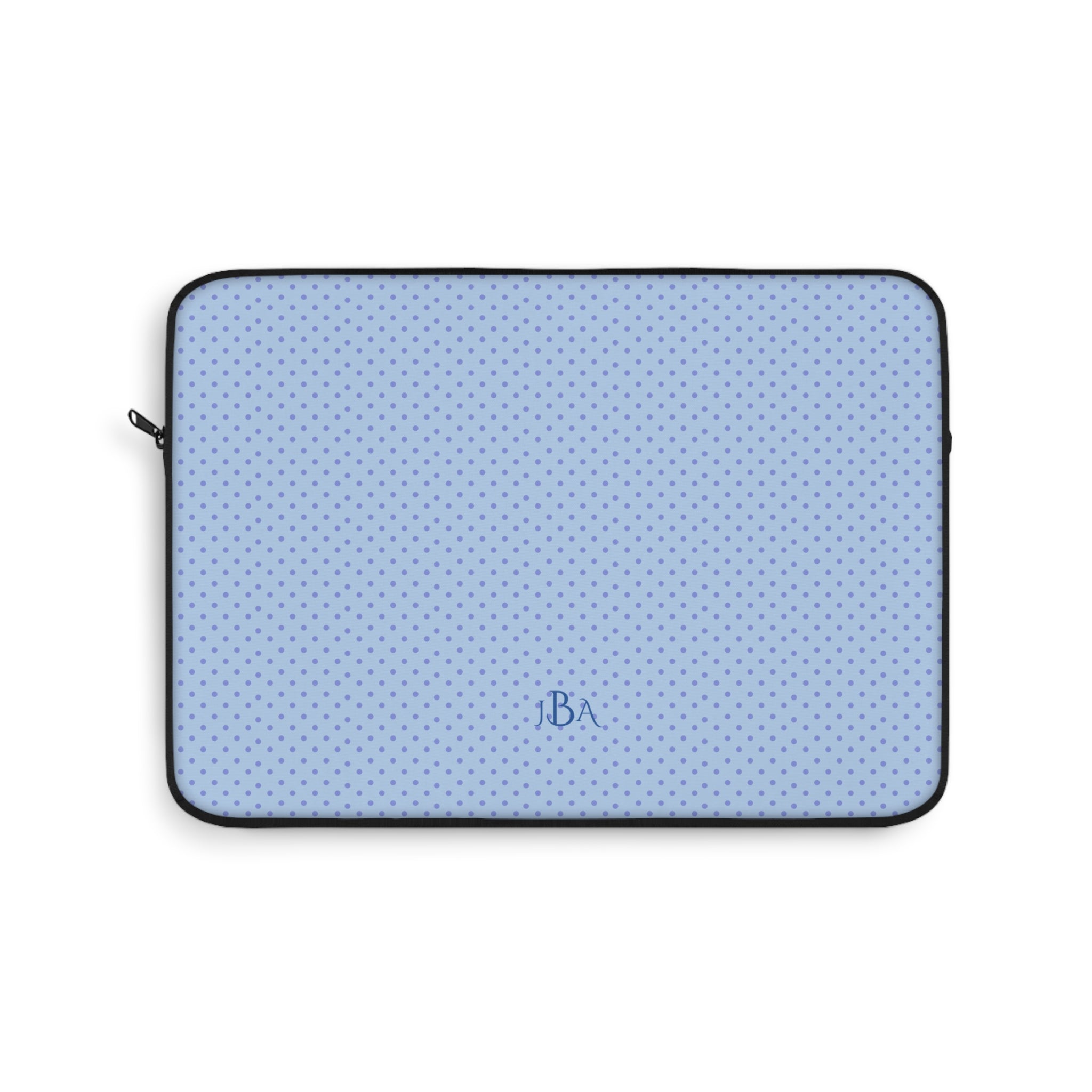 PERSONALIZED NAME CUSTOM BLUE POLKA DOTS KINDLE IPAD & LAPTOP SLEEVE