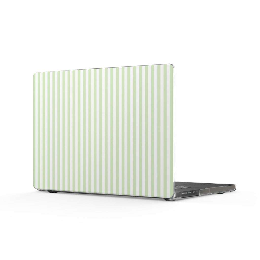 GREEN SOFT SERVE STRIPED MACBOOK COVERS