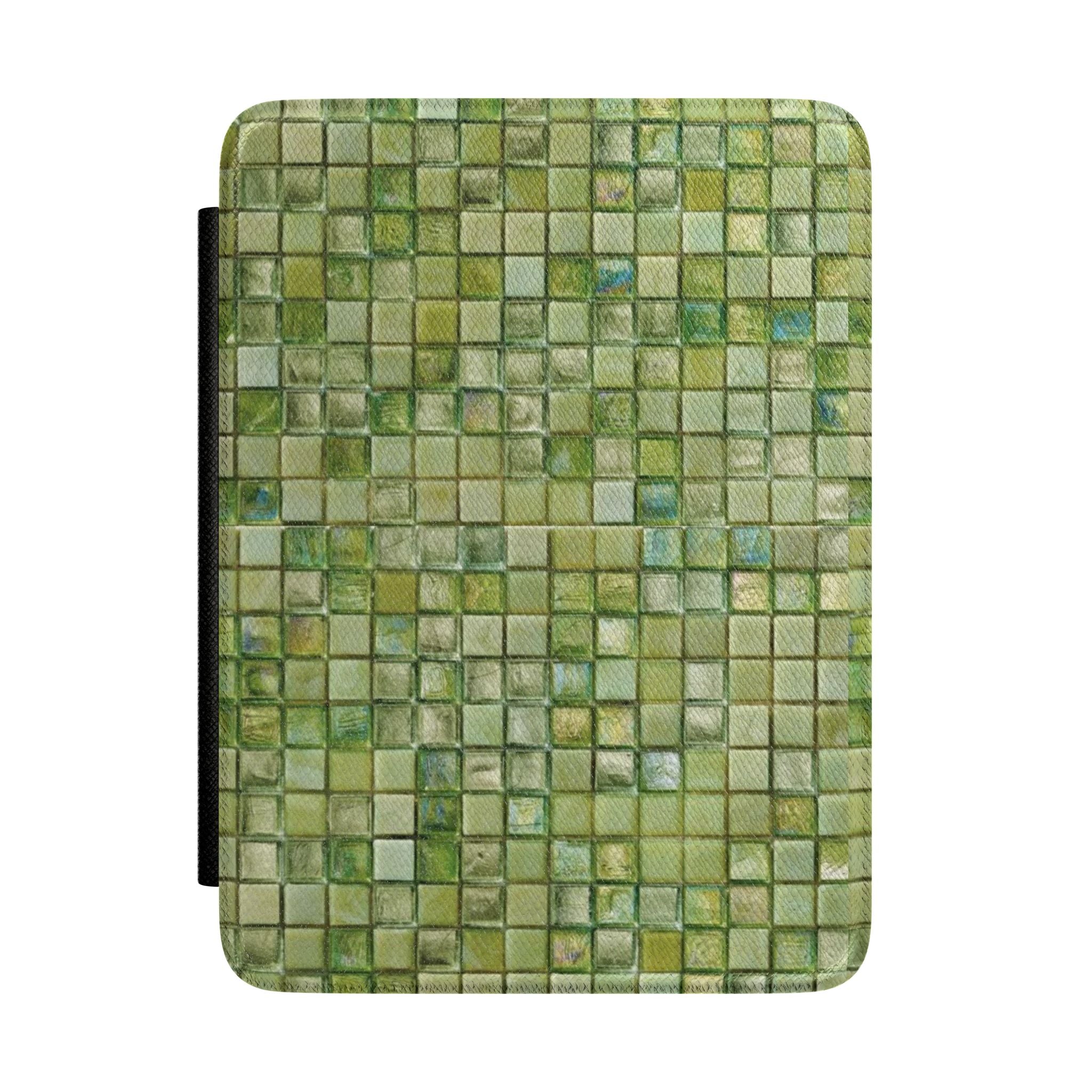 LIME GREEN MOSAIC KINDLE CASE HARDCOVER