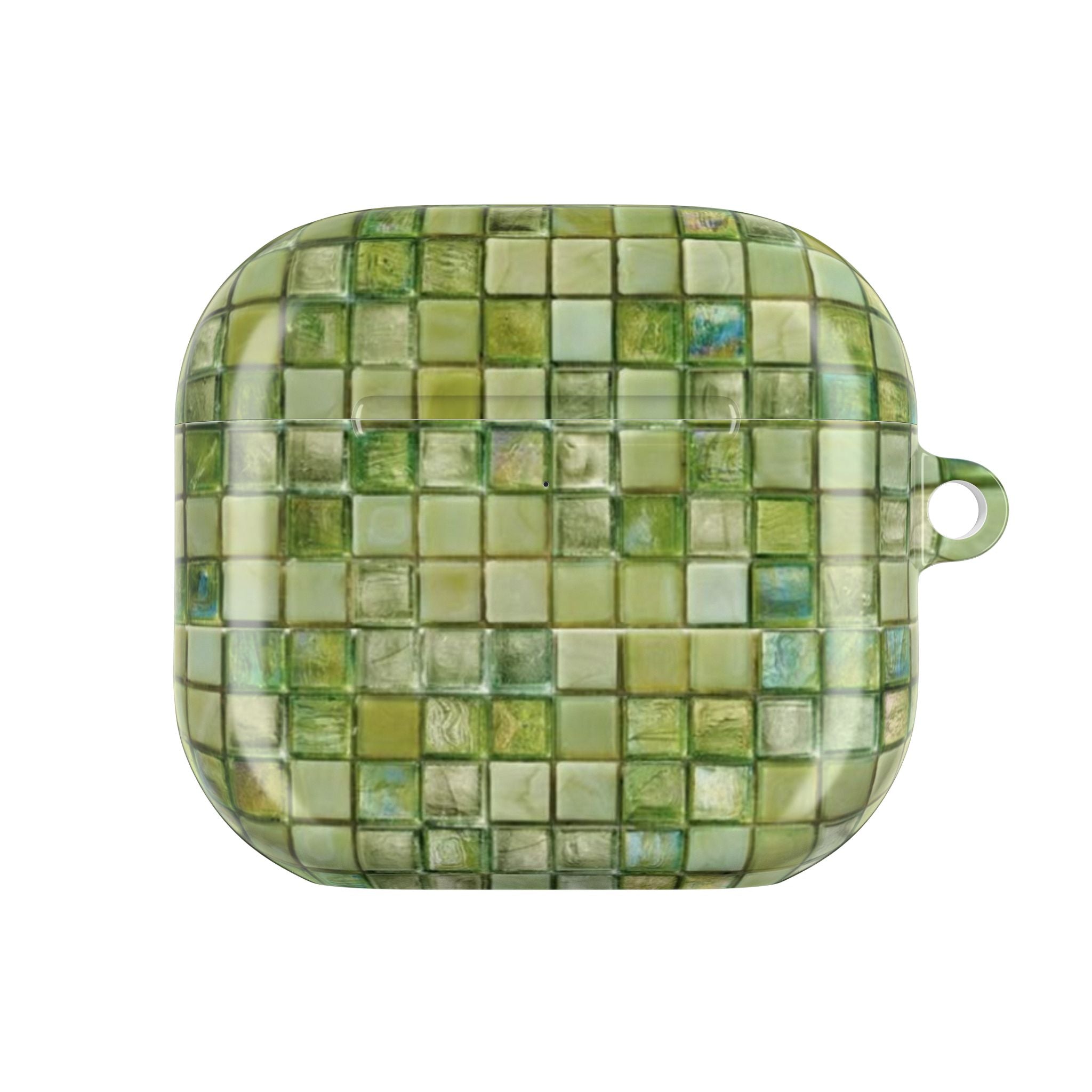 LIME GREEN MOSAIC AIRPOD CASE