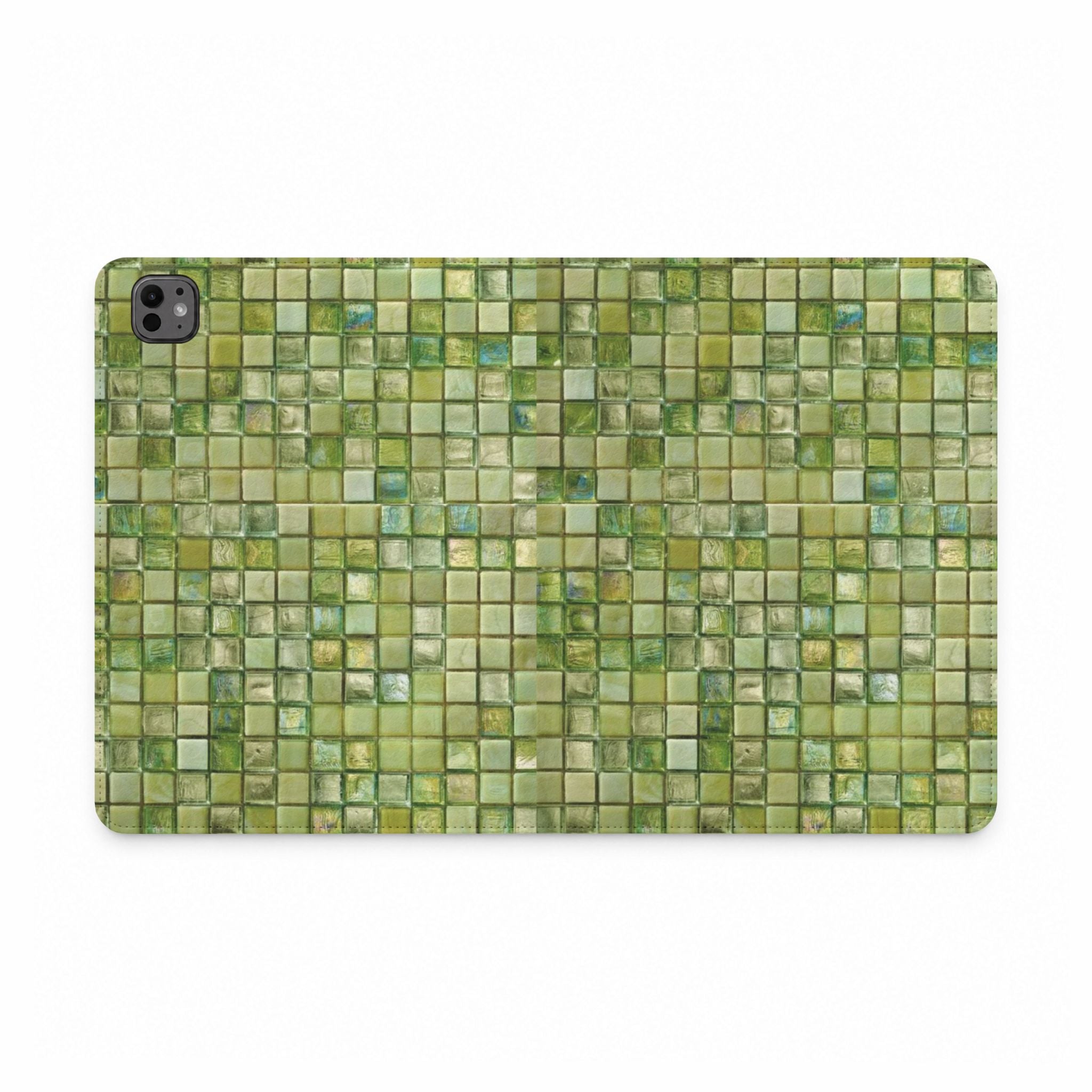 LIME GREEN MOSAIC IPAD TABLET FOLIO CASE