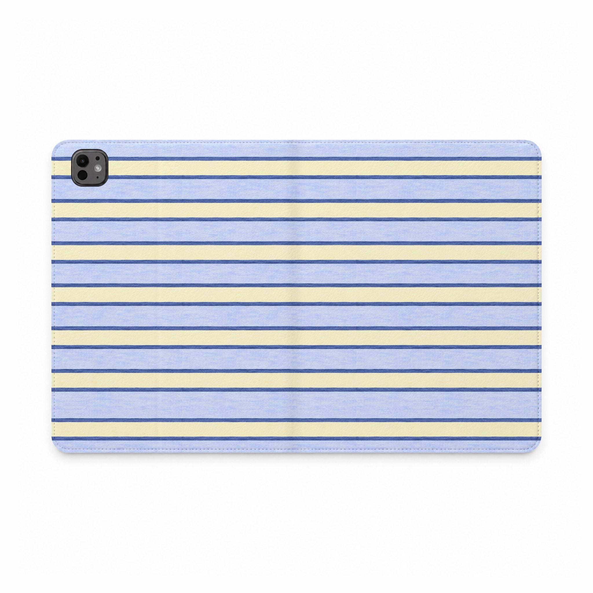 NEWPORT BEACH STRIPES IPAD TABLET FOLIO CASE