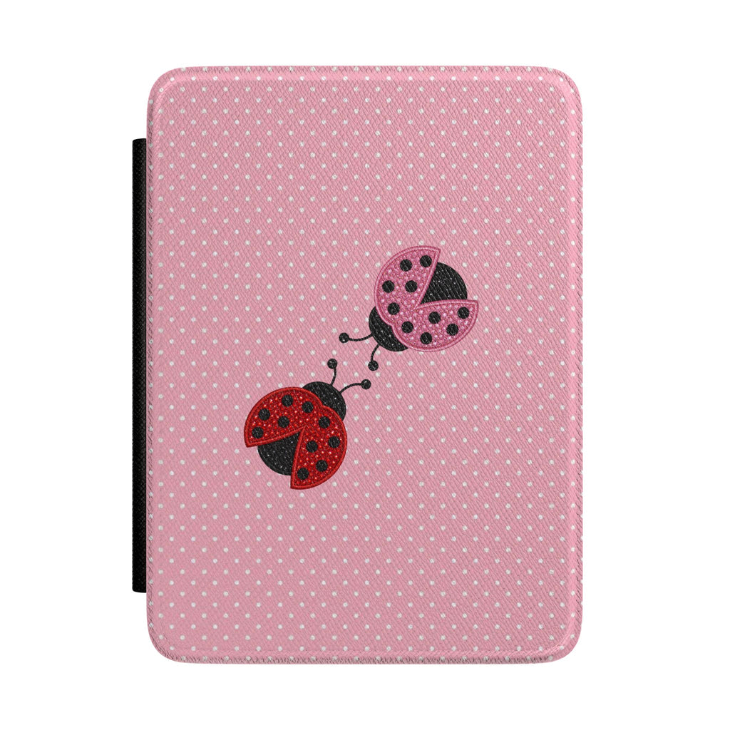 MR. AND MRS. LOVEBUG PINK POLKA DOTS KINDLE CASE HARDCOVER