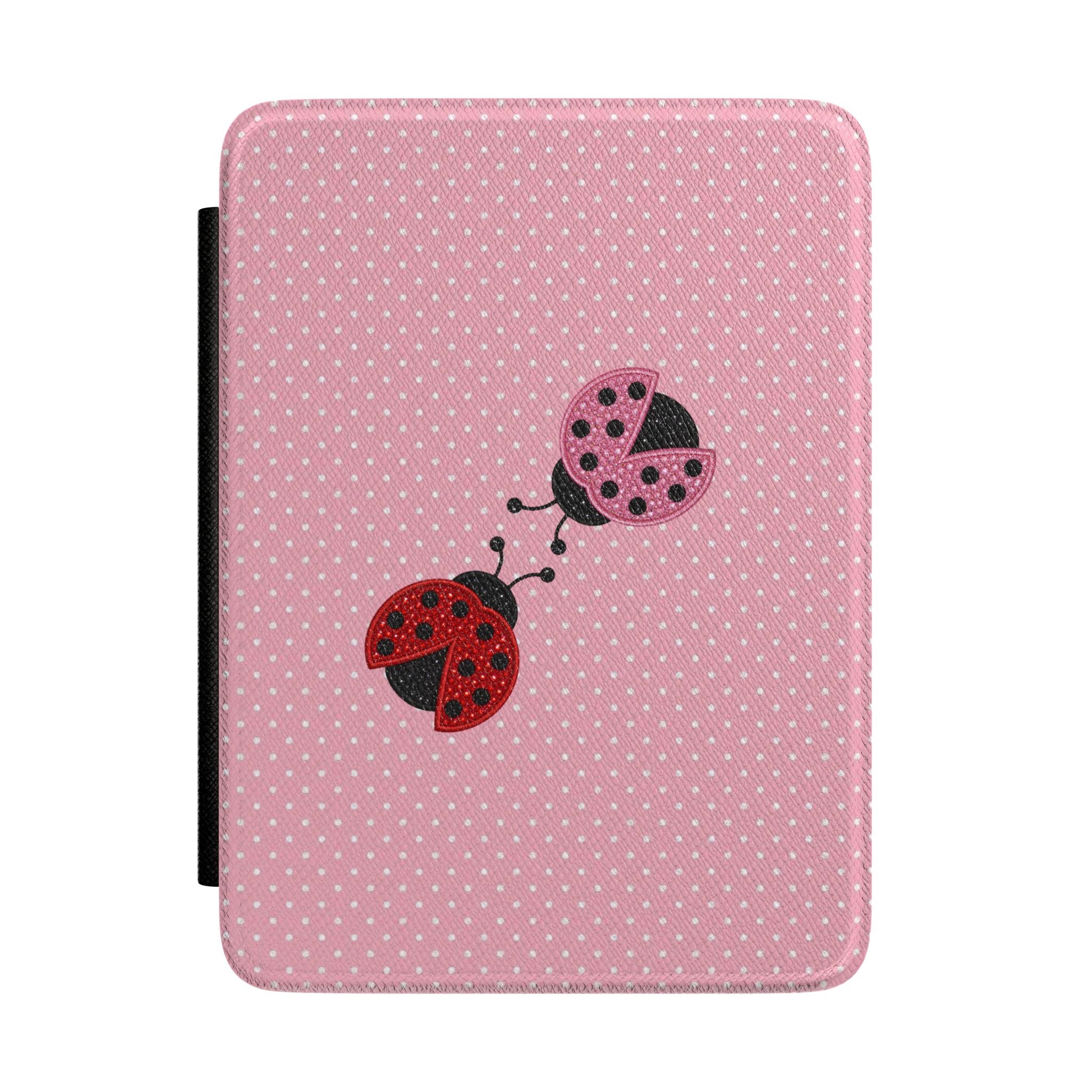 MR. AND MRS. LOVEBUG PINK POLKA DOTS KINDLE CASE HARDCOVER