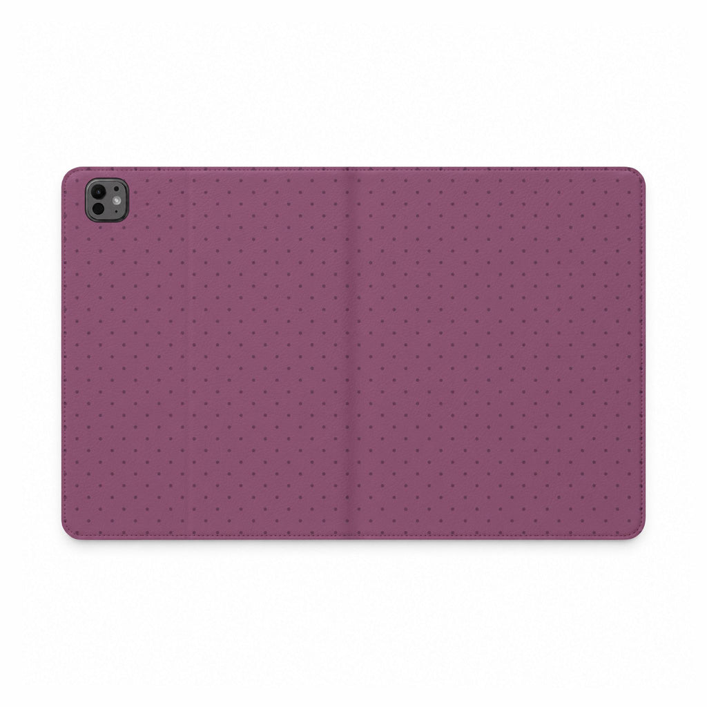 MAUVETTE POLKA DOTS IPAD TABLET FOLIO CASE