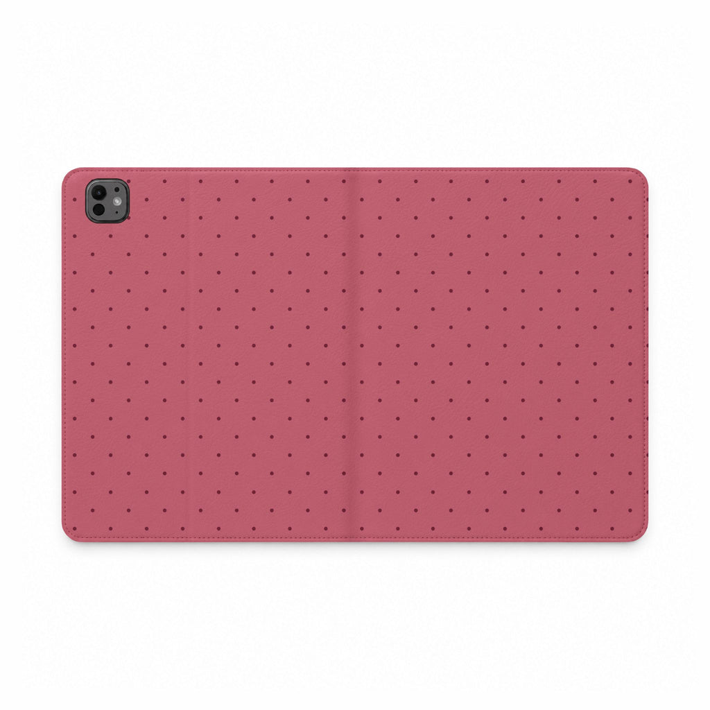 ROSETTE POLKA DOTS IPAD TABLET FOLIO CASE
