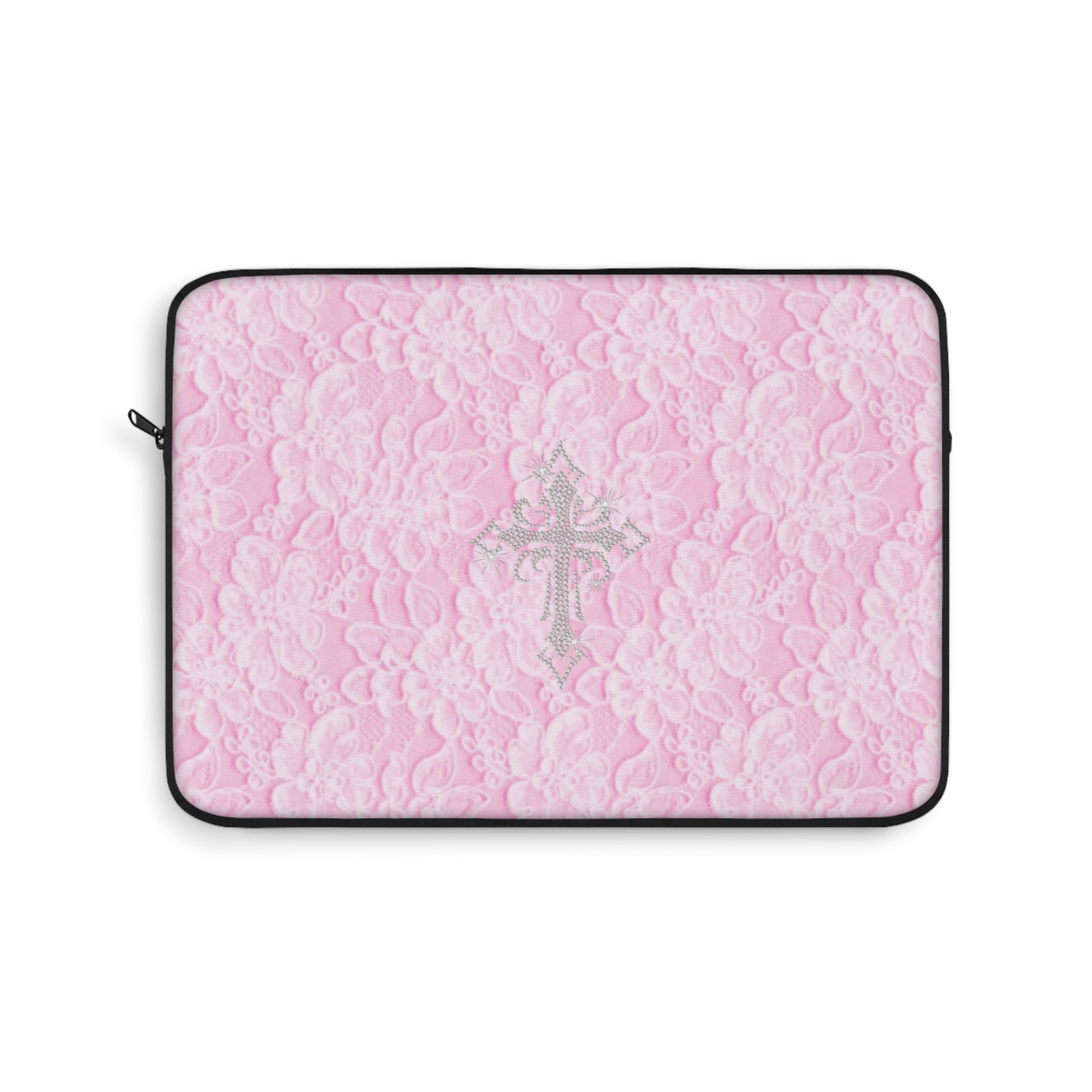 PINK LACE CROSS KINDLE IPAD & LAPTOP SLEEVE