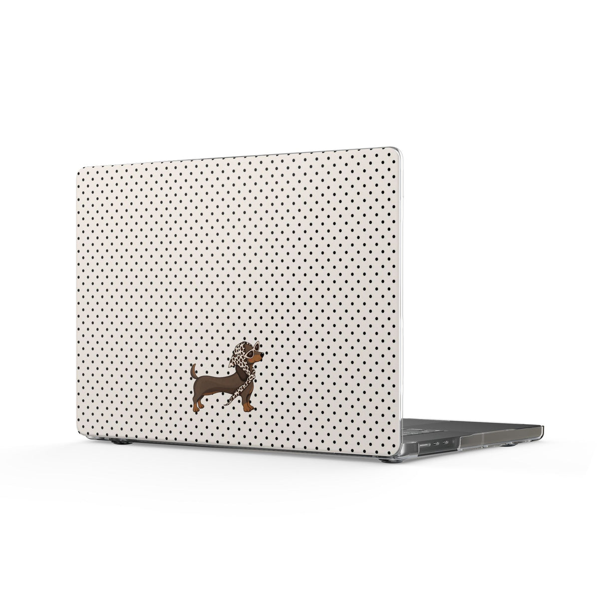 CLASSIC POLKA DOTS DACHSHUND MACBOOK COVERS
