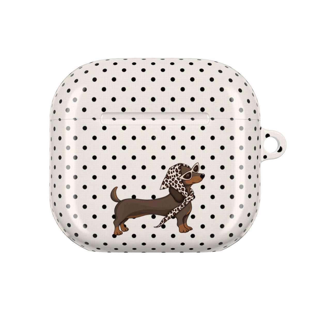 CLASSIC POLKA DOTS DACHSHUND AIRPOD CASE