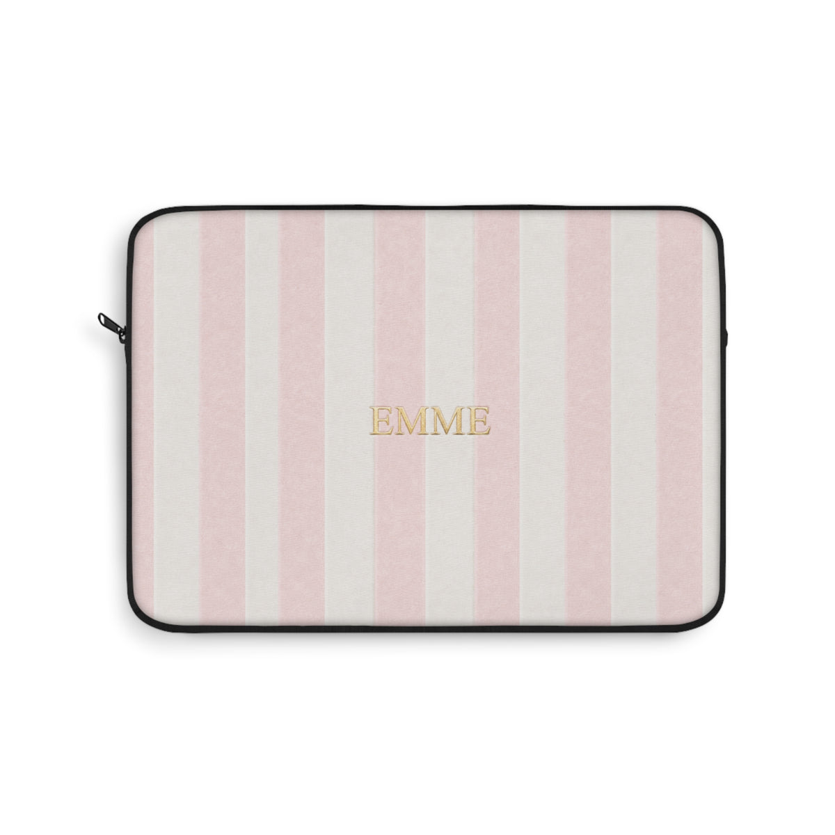 PERSONALIZED NAME CUSTOM BABY PINK STRIPES KINDLE IPAD & LAPTOP SLEEVE