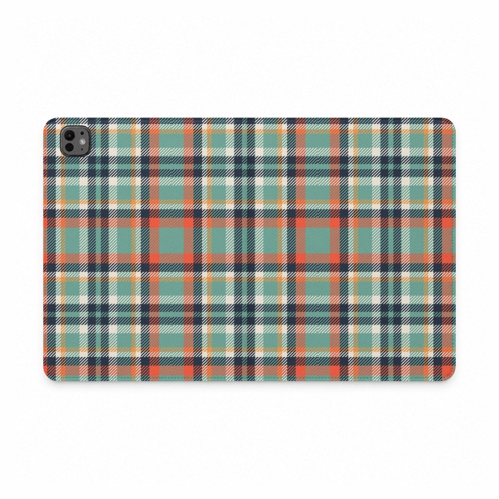 POCOMO PLAID IPAD TABLET FOLIO CASE