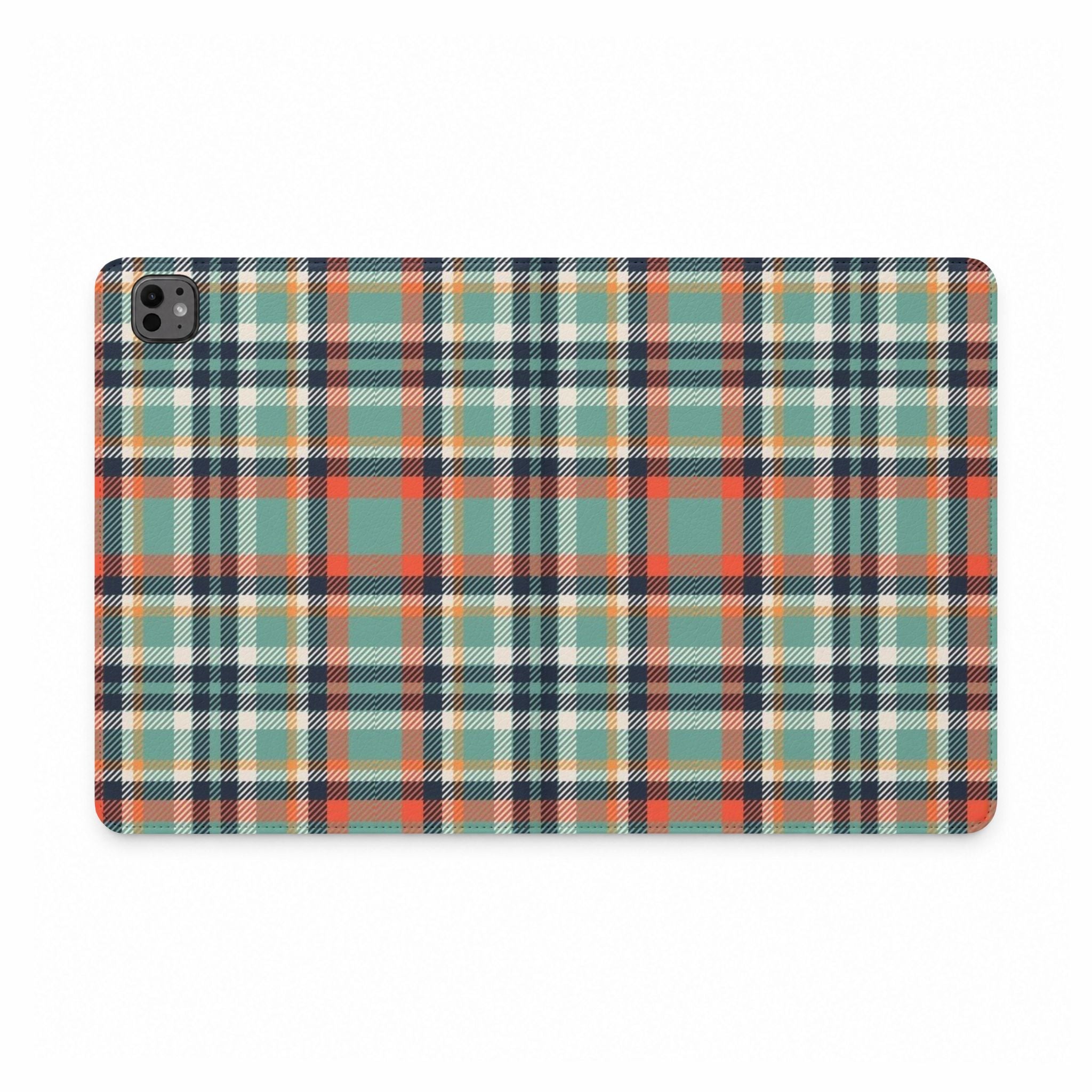 POCOMO PLAID IPAD TABLET FOLIO CASE