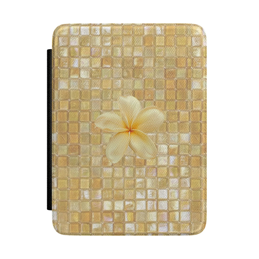 YELLOW MOSAIC FLOWER KINDLE CASE HARDCOVER