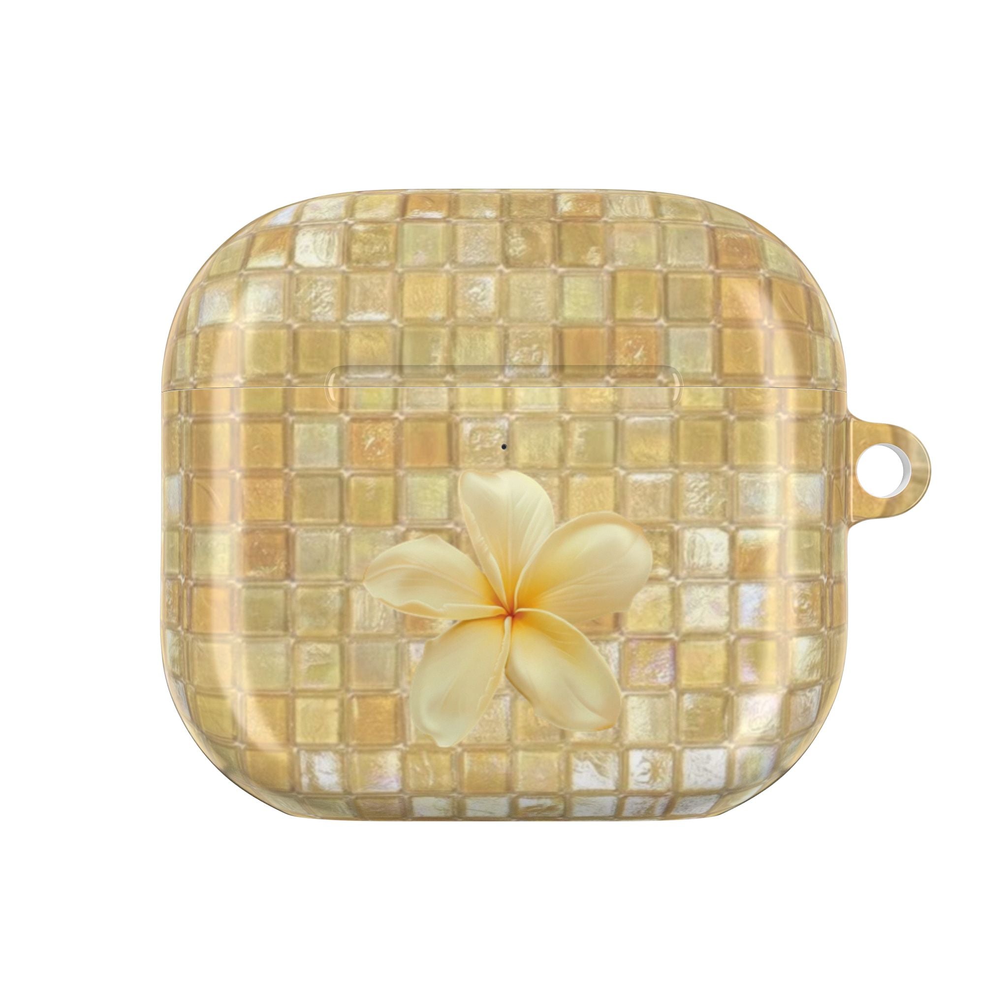 YELLOW MOSAIC FLOWER AIRPOD CASE