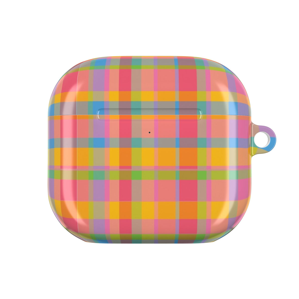 ORANGE SUNSET PLAID AIRPOD CASE