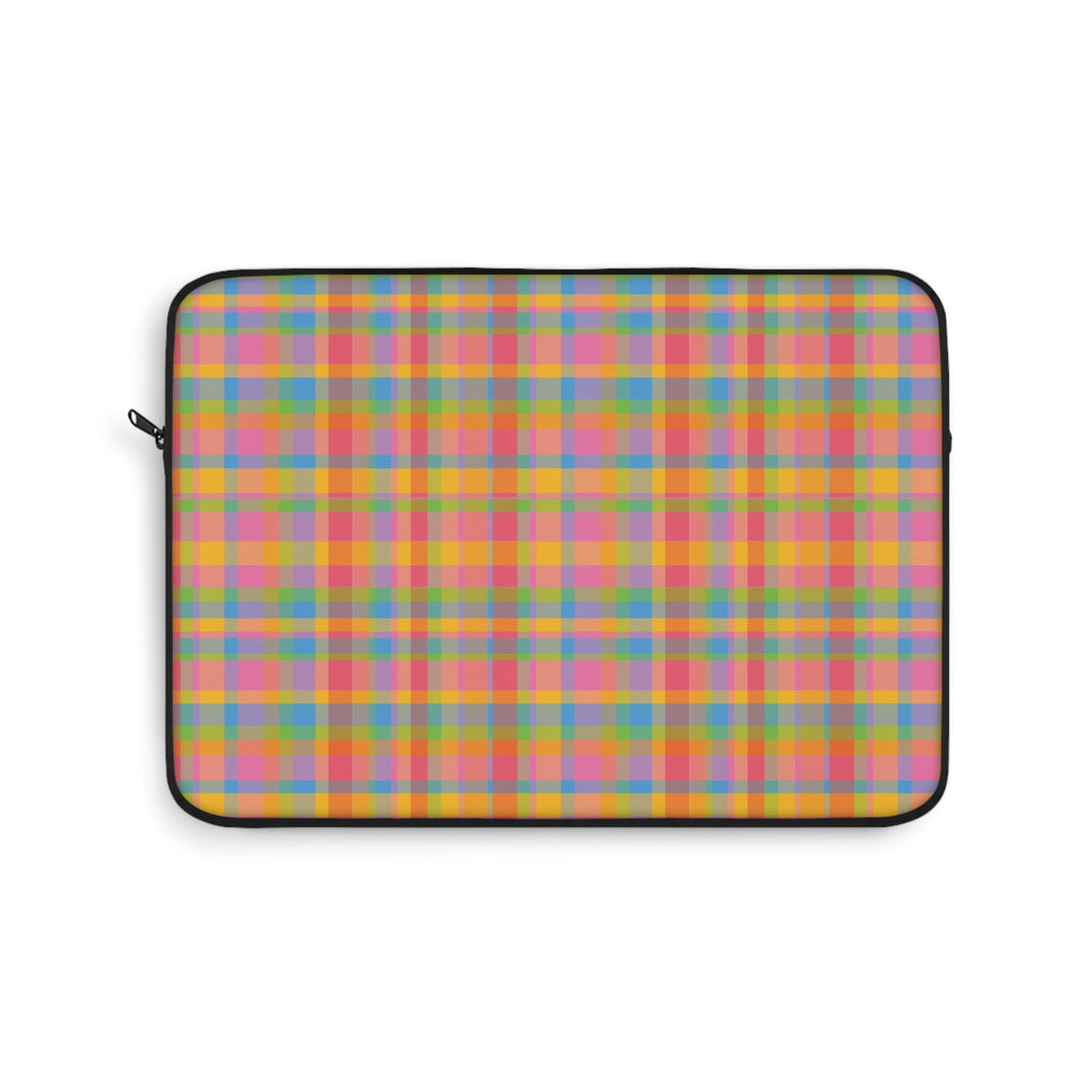 ORANGE SUNSET PLAID KINDLE IPAD & LAPTOP SLEEVE