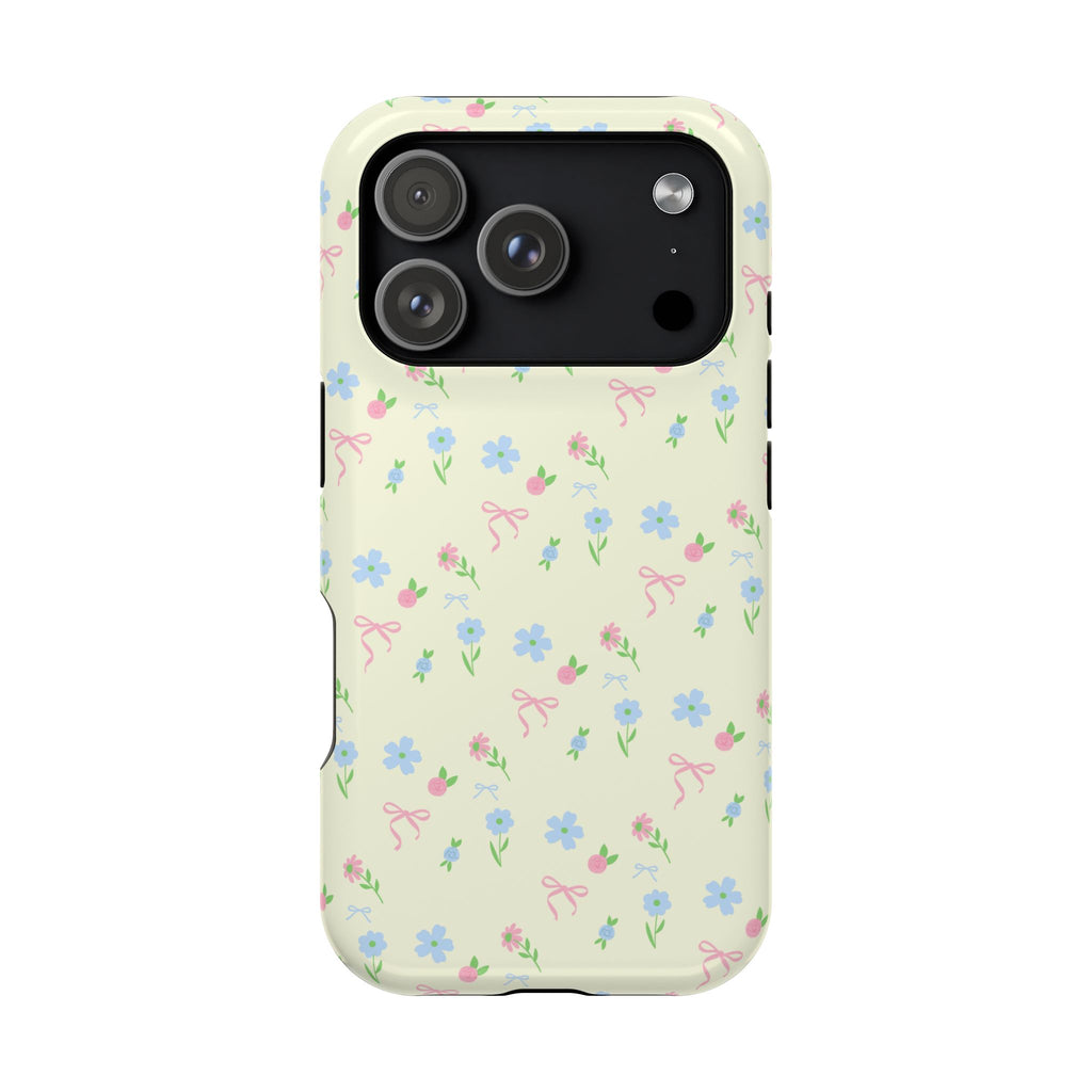 BUTTER YELLOW COTTAGE COQUETTE FLORAL PHONE CASE