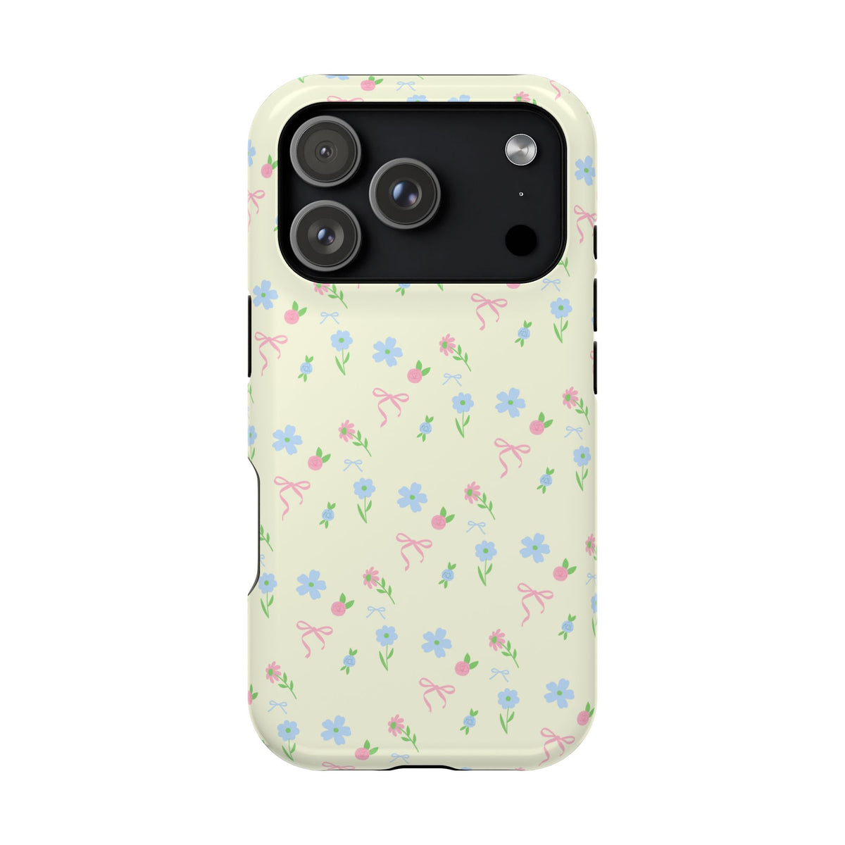 BUTTER YELLOW COTTAGE COQUETTE FLORAL PHONE CASE