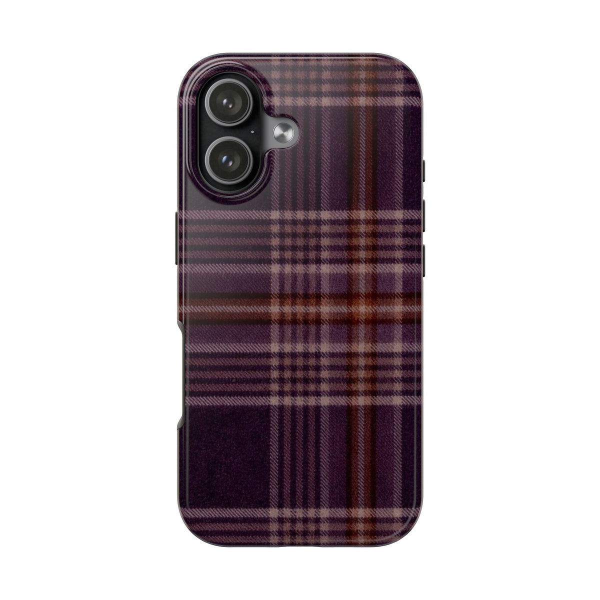PLUM HARVEST FALL PLAID PHONE CASE