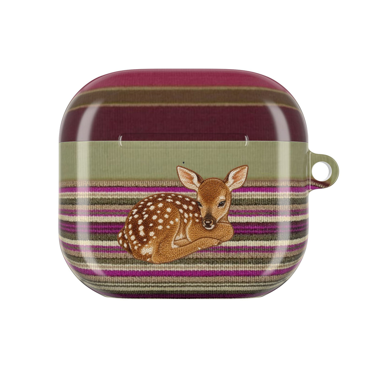 AUTUMN STRIPES DEER AIRPOD CASE