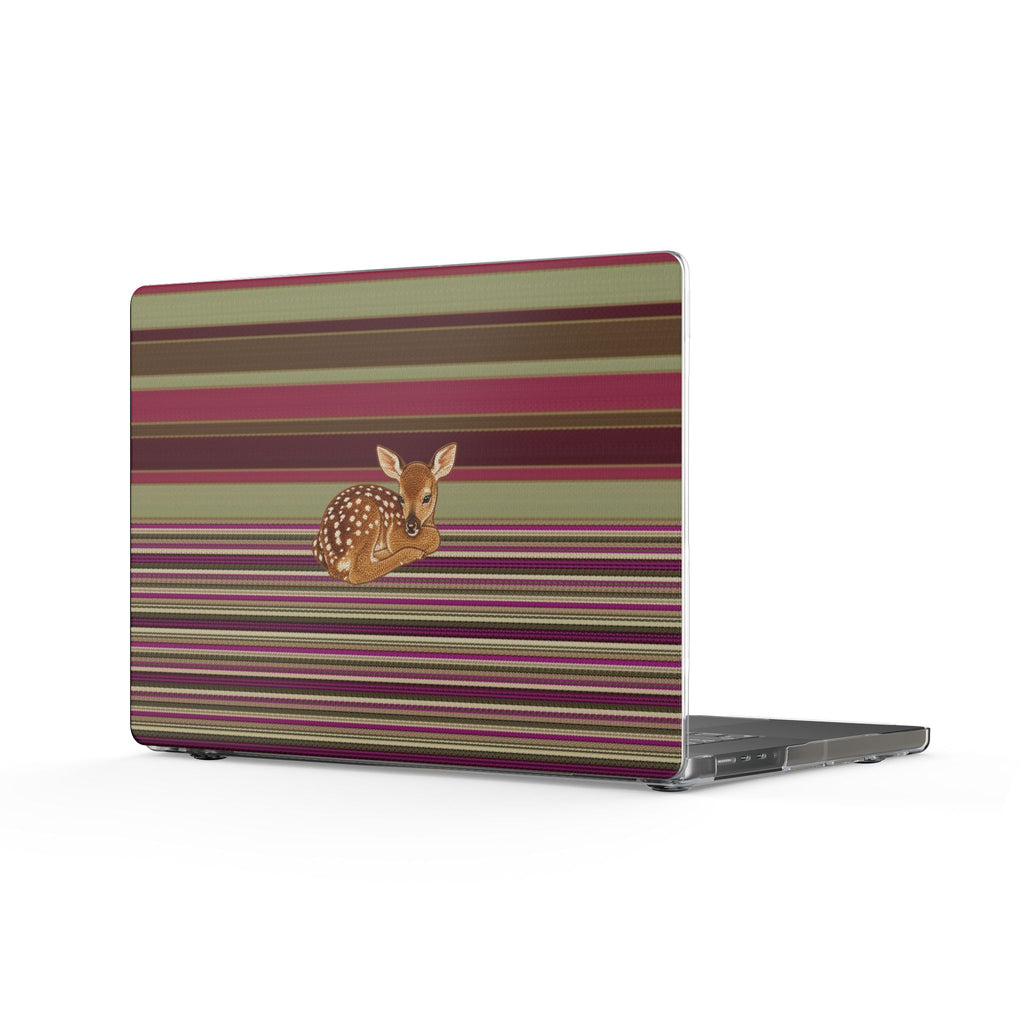 AUTUMN STRIPES DEER MACBOOK COVERS