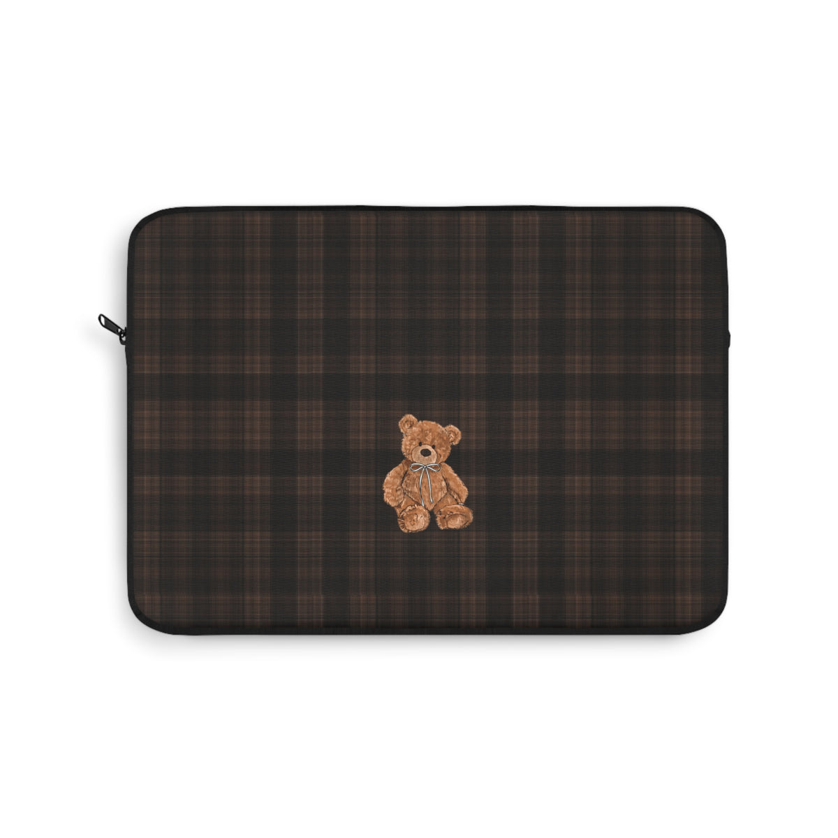 BROWNSTONE PLAID TEDDY BEAR KINDLE IPAD & LAPTOP SLEEVE