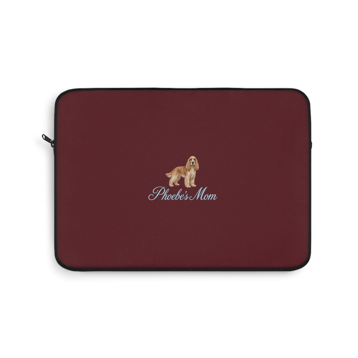 PERSONALIZED CHERRY RED SPANIEL DOG MOM CUSTOM NAME KINDLE IPAD & LAPTOP SLEEVE