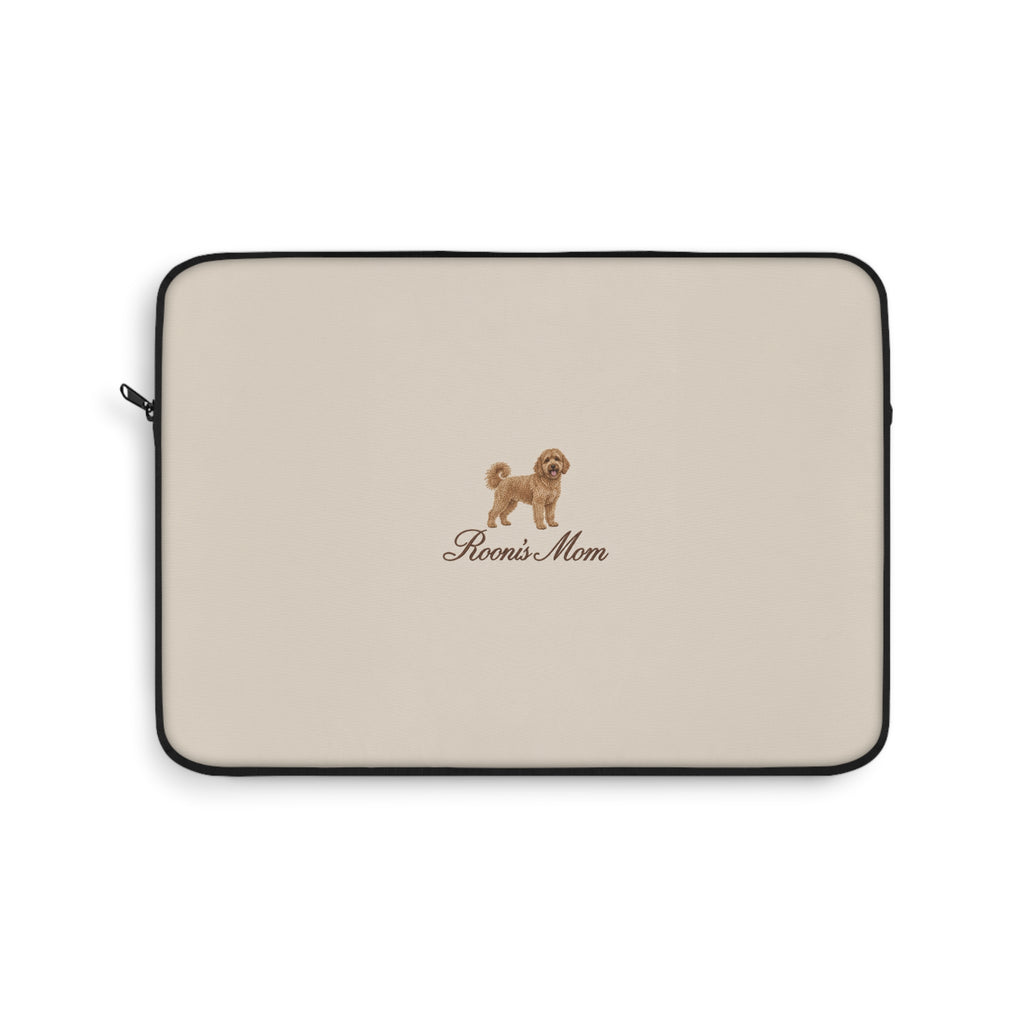 PERSONALIZED BEIGE GOLDENDOODLE DOG MOM CUSTOM NAME KINDLE IPAD & LAPTOP SLEEVE