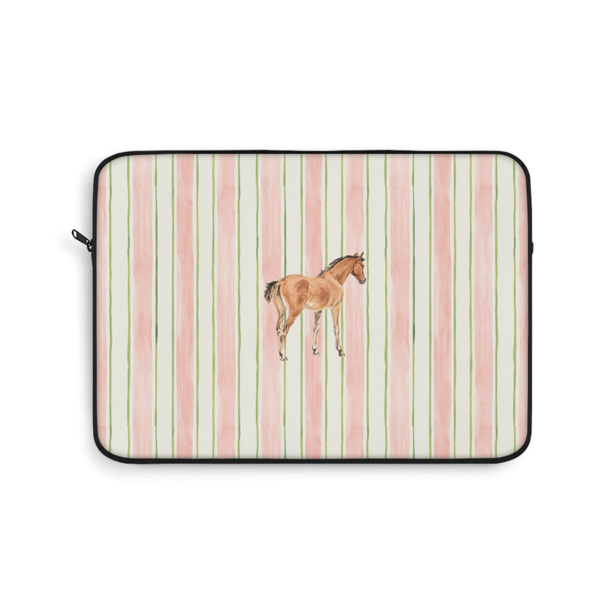 PINK STRIPES HORSE KINDLE IPAD & LAPTOP SLEEVE