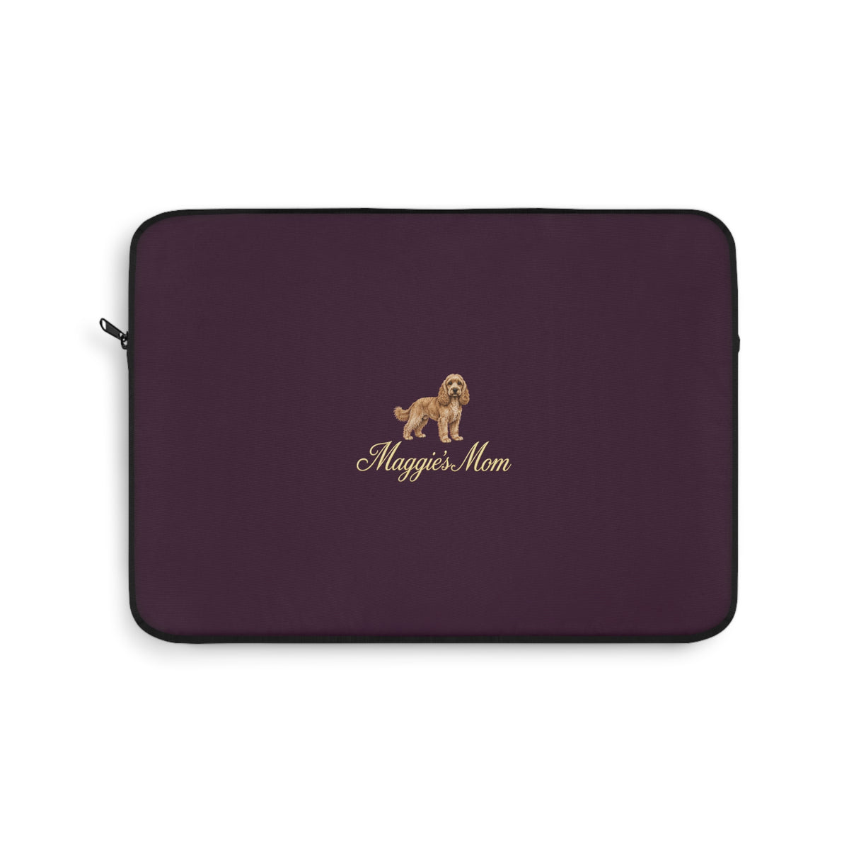 PERSONALIZED DEEP PURPLE COCKAPOO DOG MOM CUSTOM NAME KINDLE IPAD & LAPTOP SLEEVE