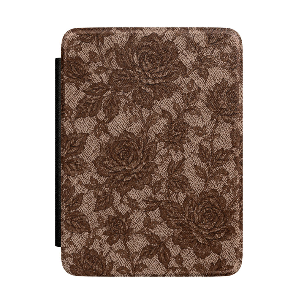 CAFÉ AMOUR BROWN LACE KINDLE CASE HARDCOVER