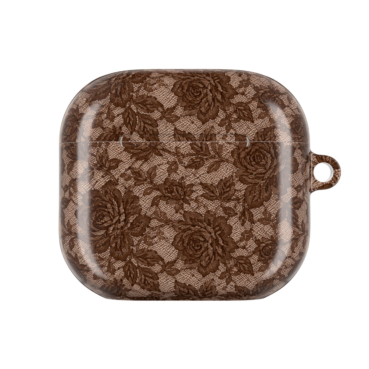 CAFÉ AMOUR BROWN LACE AIRPOD CASE