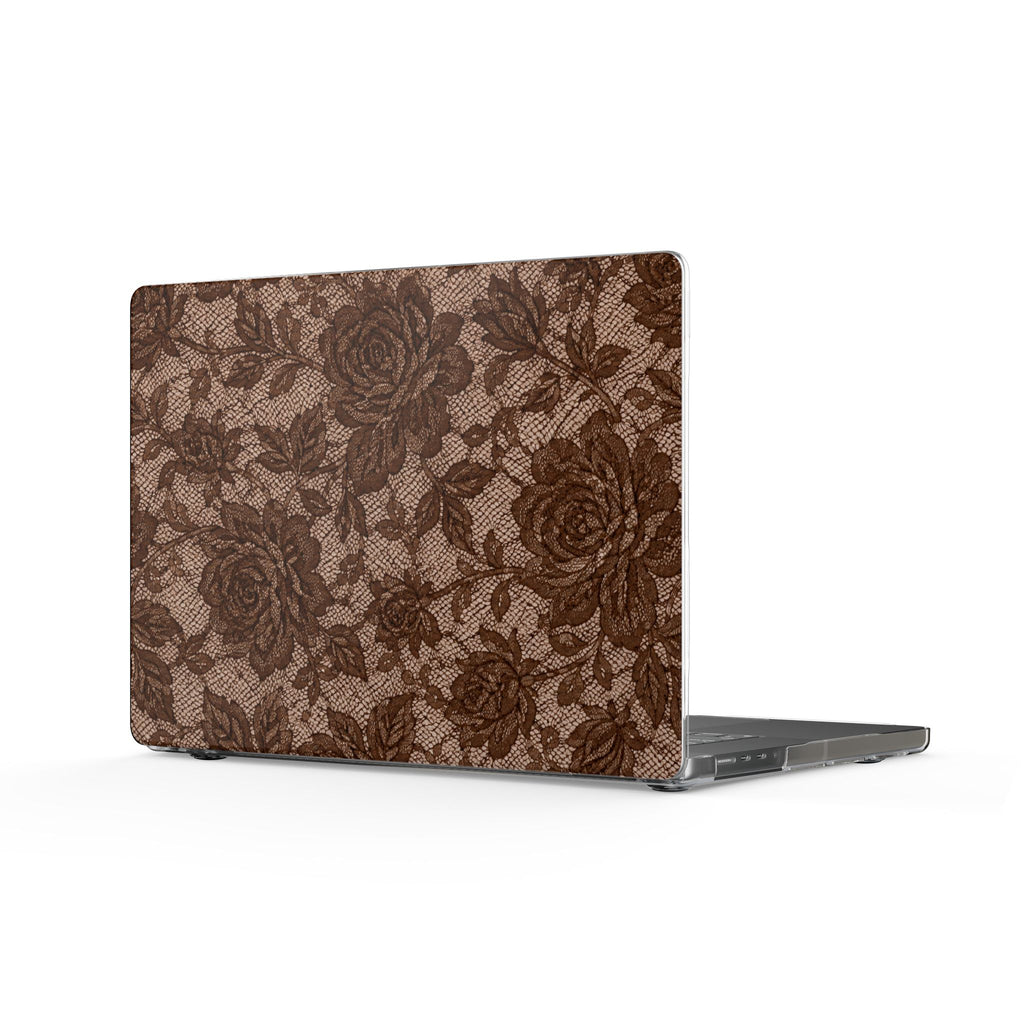 CAFÉ AMOUR BROWN LACE MACBOOK COVERS